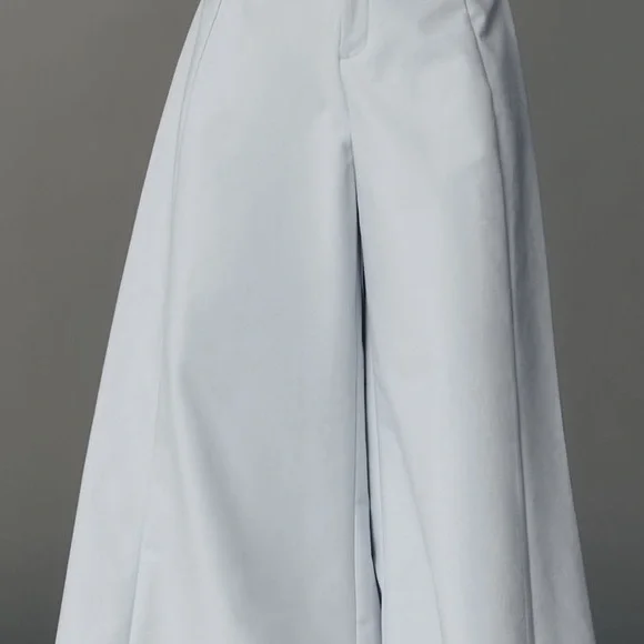 NWT  ANTHROPOLOGIE  Maeve ALine Palazzo pant.Wide-Leg (color is Niagara mist) - Picture 3 of 12